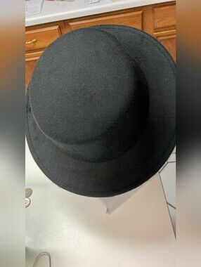 Classic Black Felt Bowler Hat